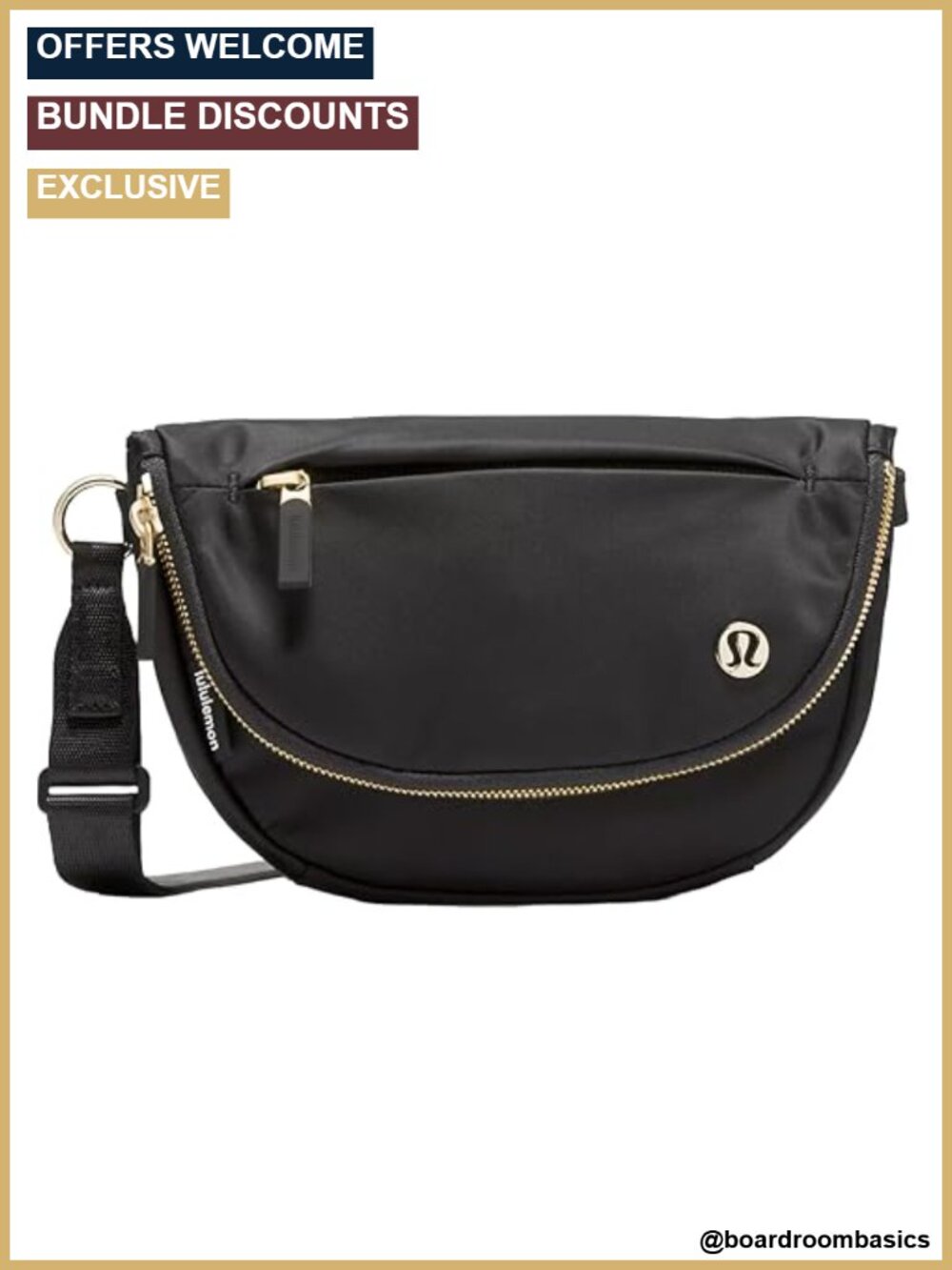 Water-Repellent Crossbody Belt Bag Micro 2L Hands-Free Festival